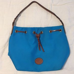 Dooney & Bourke Blue Nylon Drawstring Bag